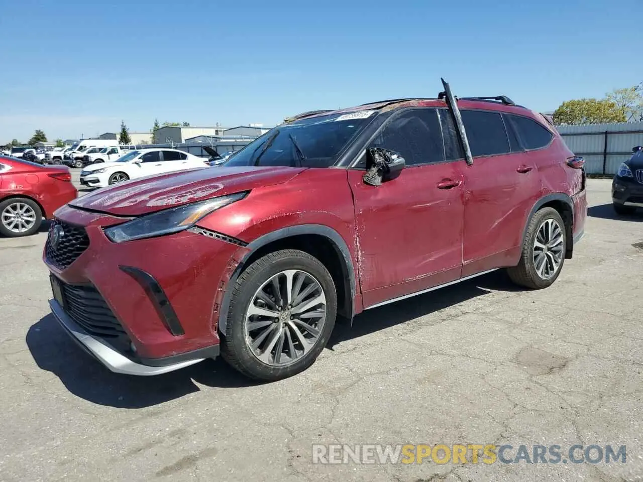 1 Photograph of a damaged car 5TDJZRAH3NS125517 TOYOTA HIGHLANDER 2022