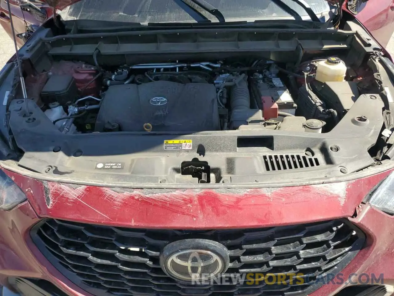 12 Photograph of a damaged car 5TDJZRAH3NS125517 TOYOTA HIGHLANDER 2022