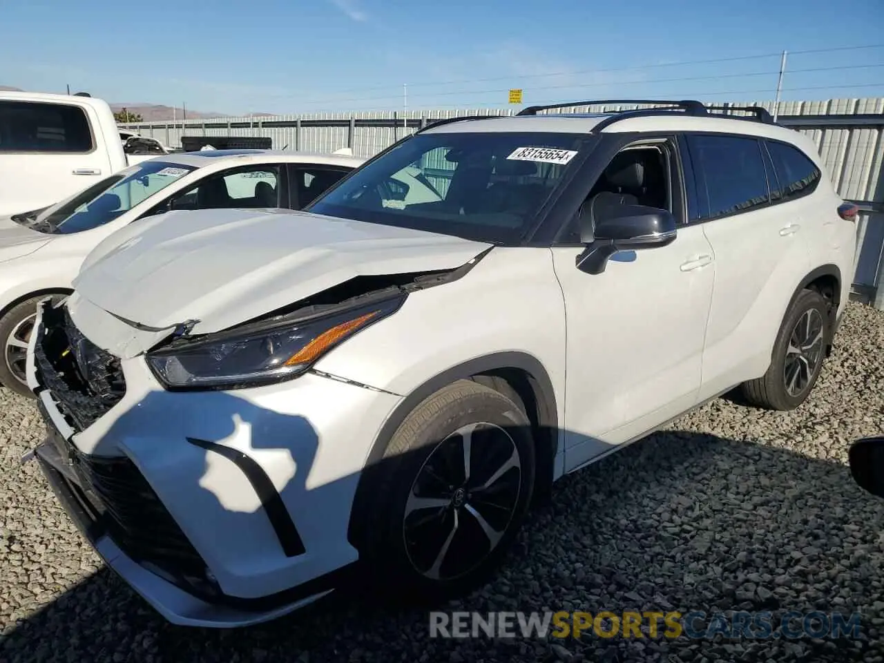 1 Photograph of a damaged car 5TDJZRBH5NS194952 TOYOTA HIGHLANDER 2022
