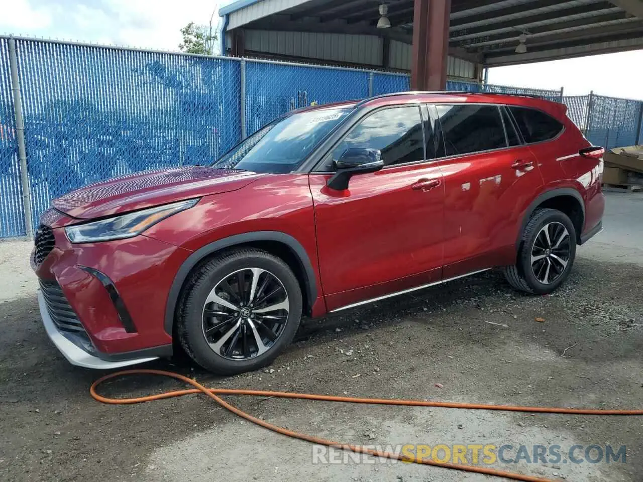 1 Фотография поврежденного автомобиля 5TDLZRAH7NS131474 TOYOTA HIGHLANDER 2022