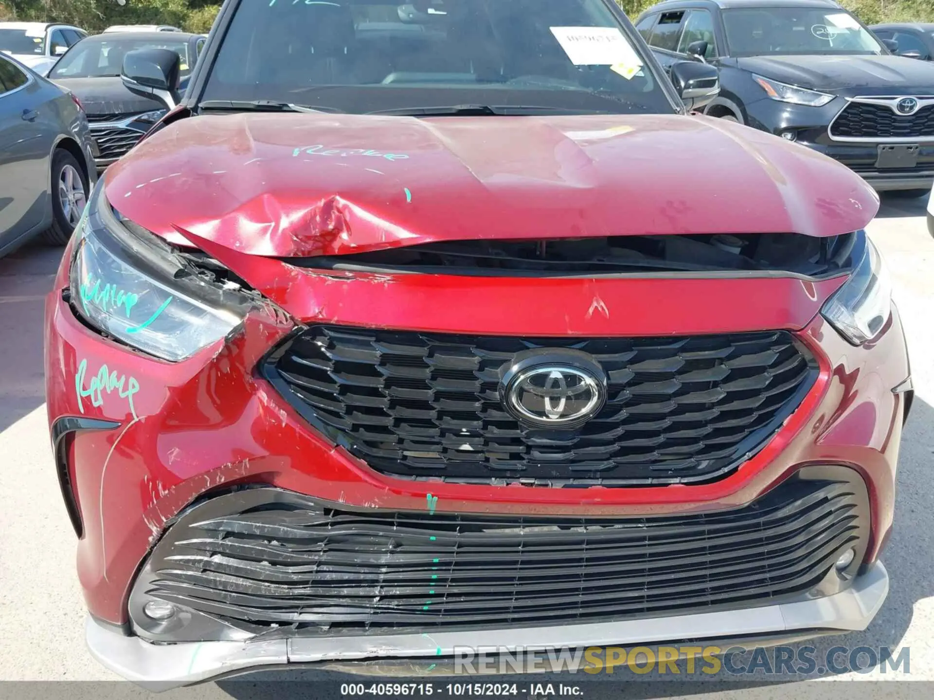 6 Photograph of a damaged car 5TDLZRAHXNS130982 TOYOTA HIGHLANDER 2022
