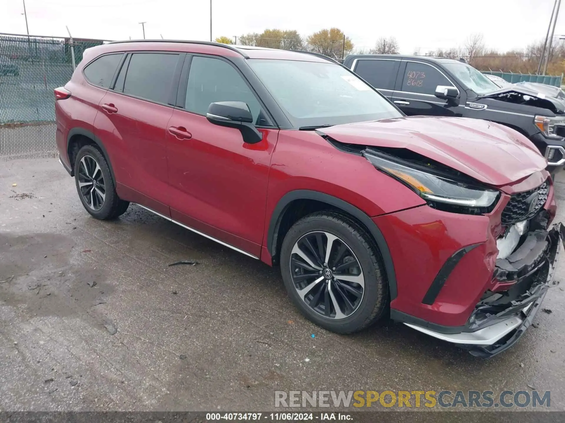 1 Photograph of a damaged car 5TDLZRBH3NS205651 TOYOTA HIGHLANDER 2022