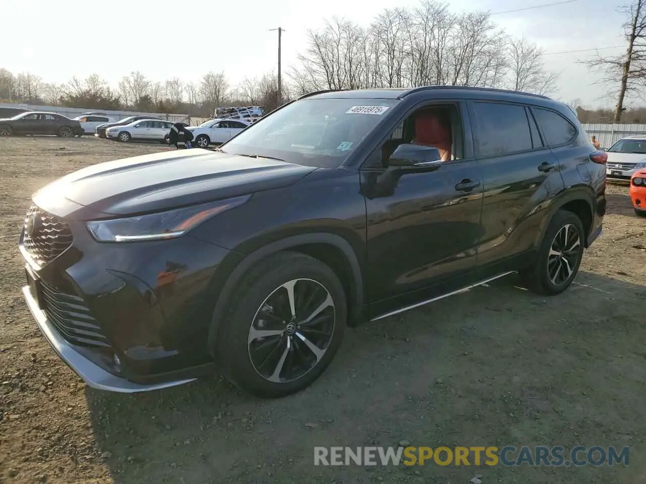 1 Photograph of a damaged car 5TDLZRBH4NS213760 TOYOTA HIGHLANDER 2022