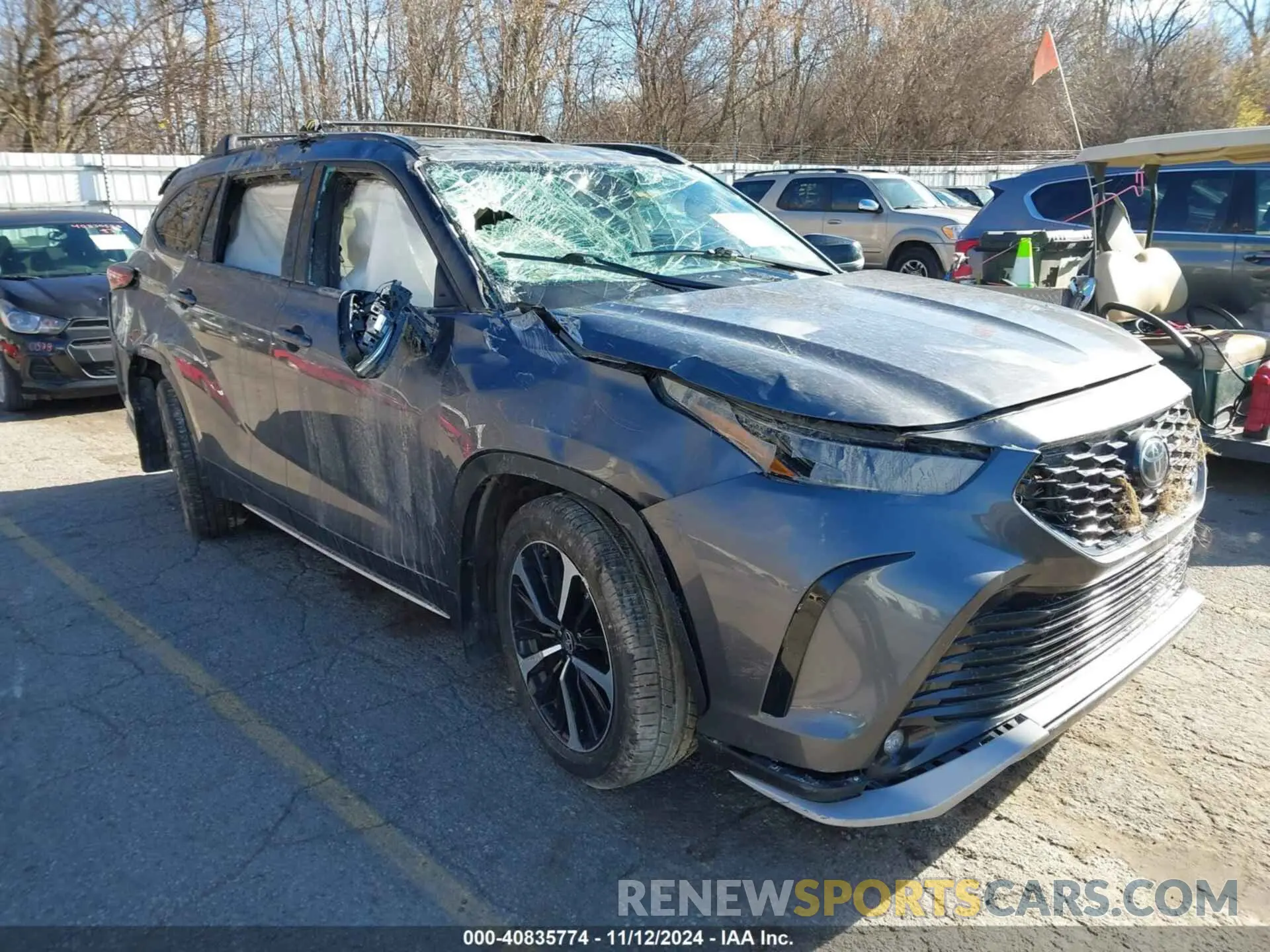 1 Photograph of a damaged car 5TDLZRBH6NS203165 TOYOTA HIGHLANDER 2022