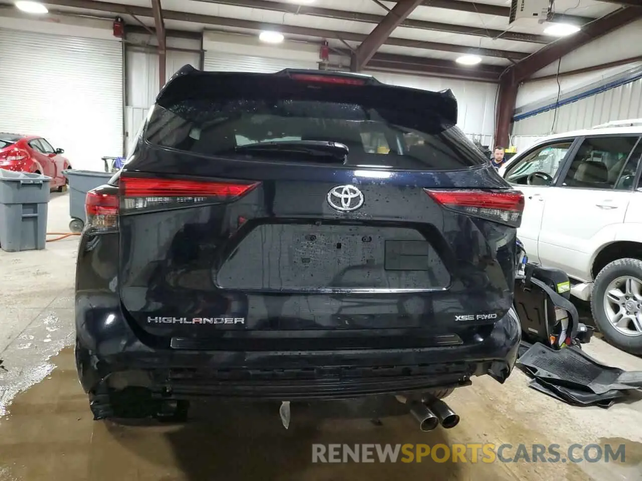 6 Фотография поврежденного автомобиля 5TDLZRBH7NS184271 TOYOTA HIGHLANDER 2022