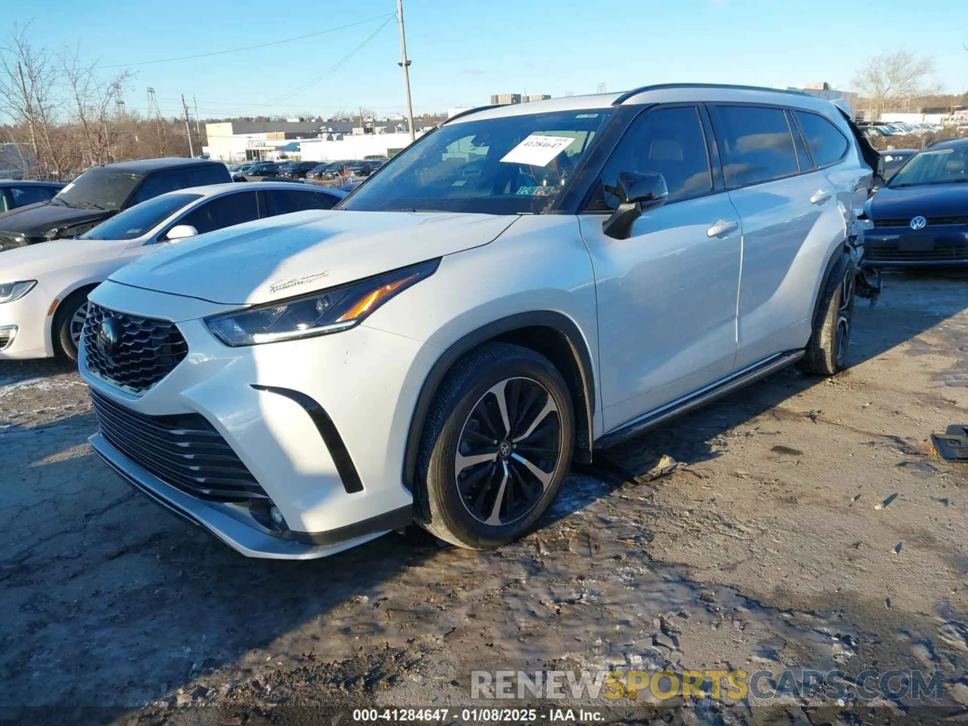 2 Фотография поврежденного автомобиля 5TDLZRBHXNS188525 TOYOTA HIGHLANDER 2022