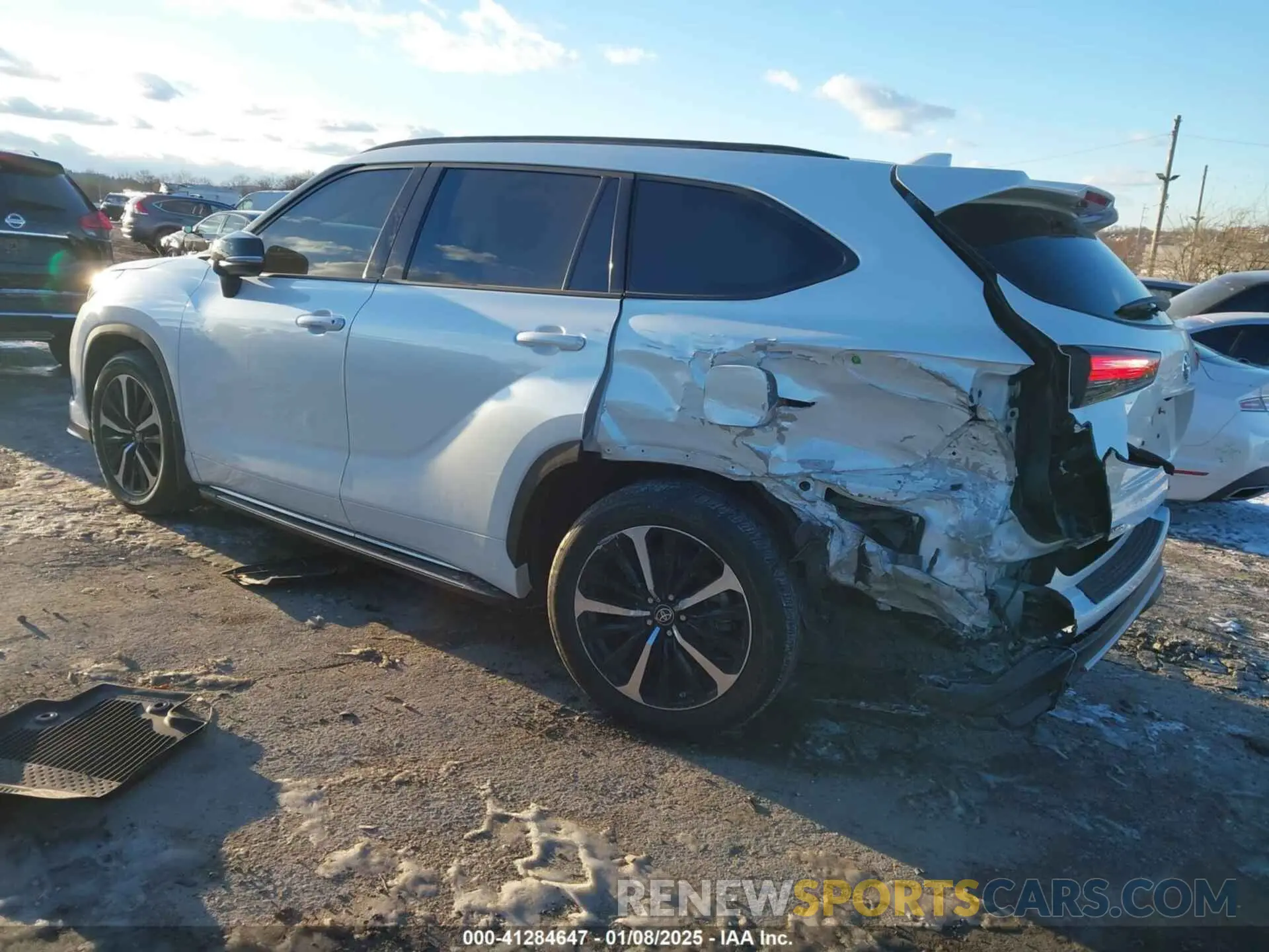3 Фотография поврежденного автомобиля 5TDLZRBHXNS188525 TOYOTA HIGHLANDER 2022