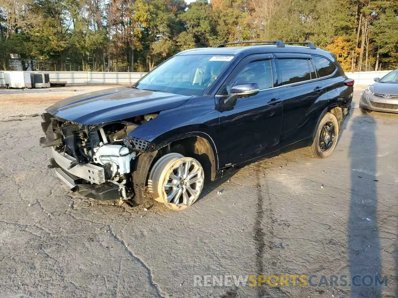 1 Фотография поврежденного автомобиля 5TDXBRCH5NS541547 TOYOTA HIGHLANDER 2022