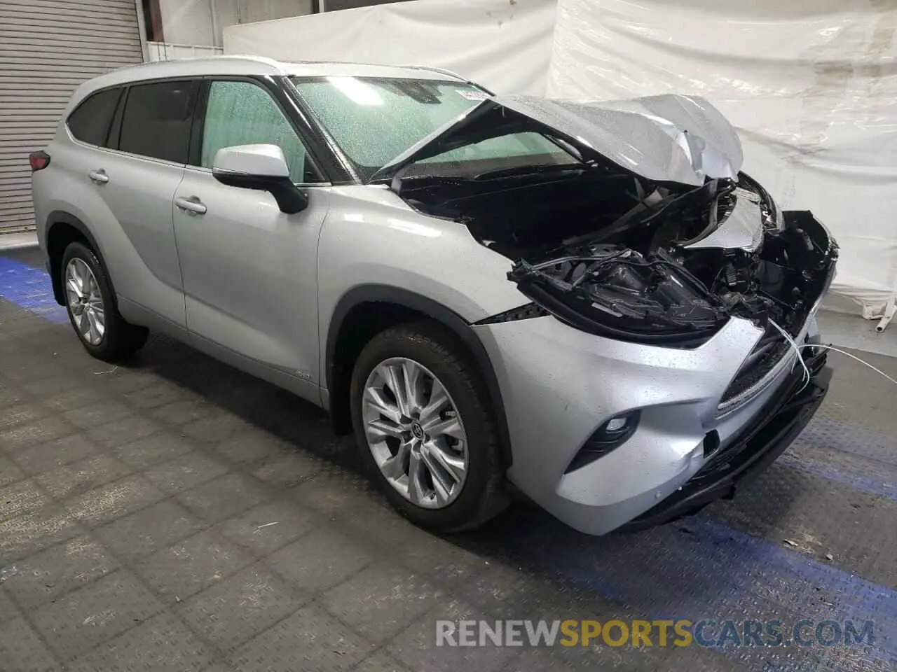 4 Фотография поврежденного автомобиля 5TDXBRCH6NS083310 TOYOTA HIGHLANDER 2022