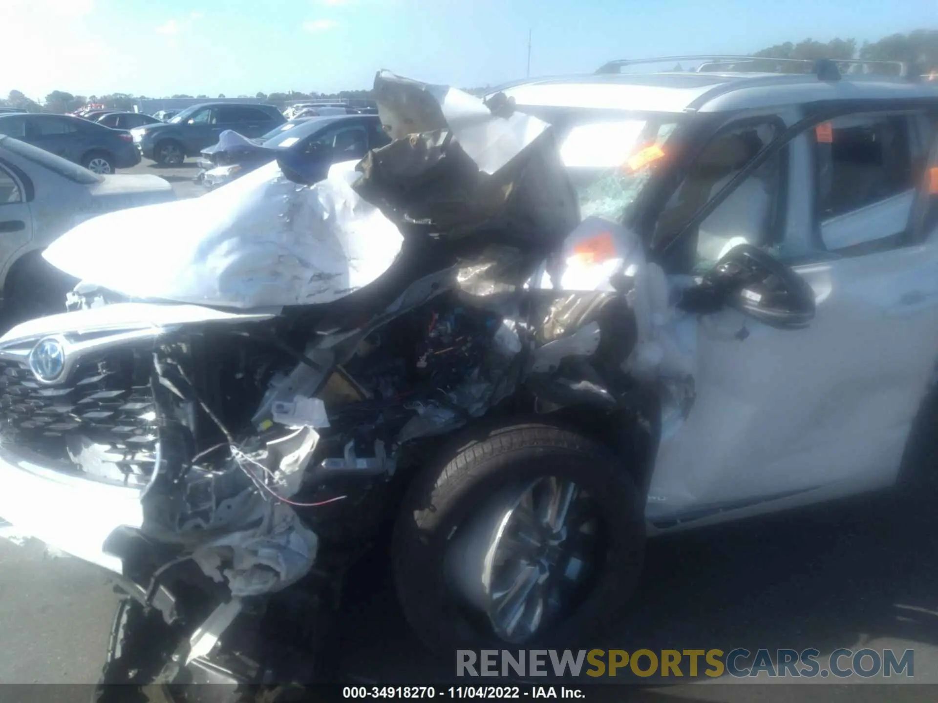 6 Photograph of a damaged car 5TDXBRCH7NS544773 TOYOTA HIGHLANDER 2022