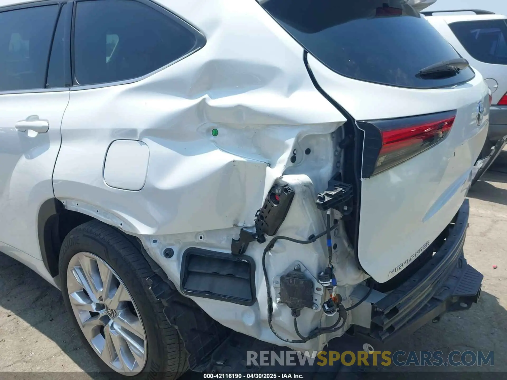 6 Фотография поврежденного автомобиля 5TDYARAH0NS512743 TOYOTA HIGHLANDER 2022