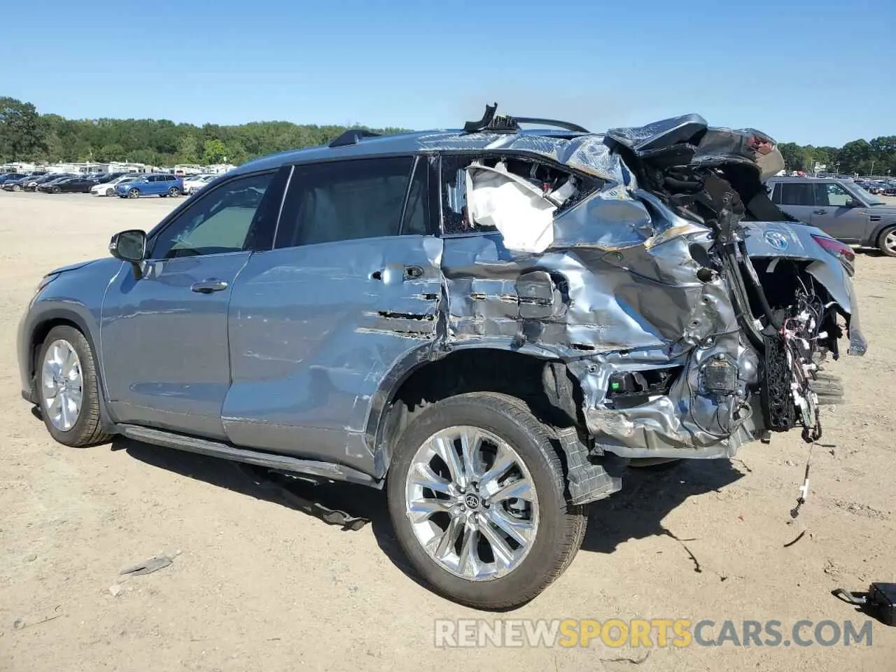 2 Фотография поврежденного автомобиля 5TDYARAH3NS014309 TOYOTA HIGHLANDER 2022