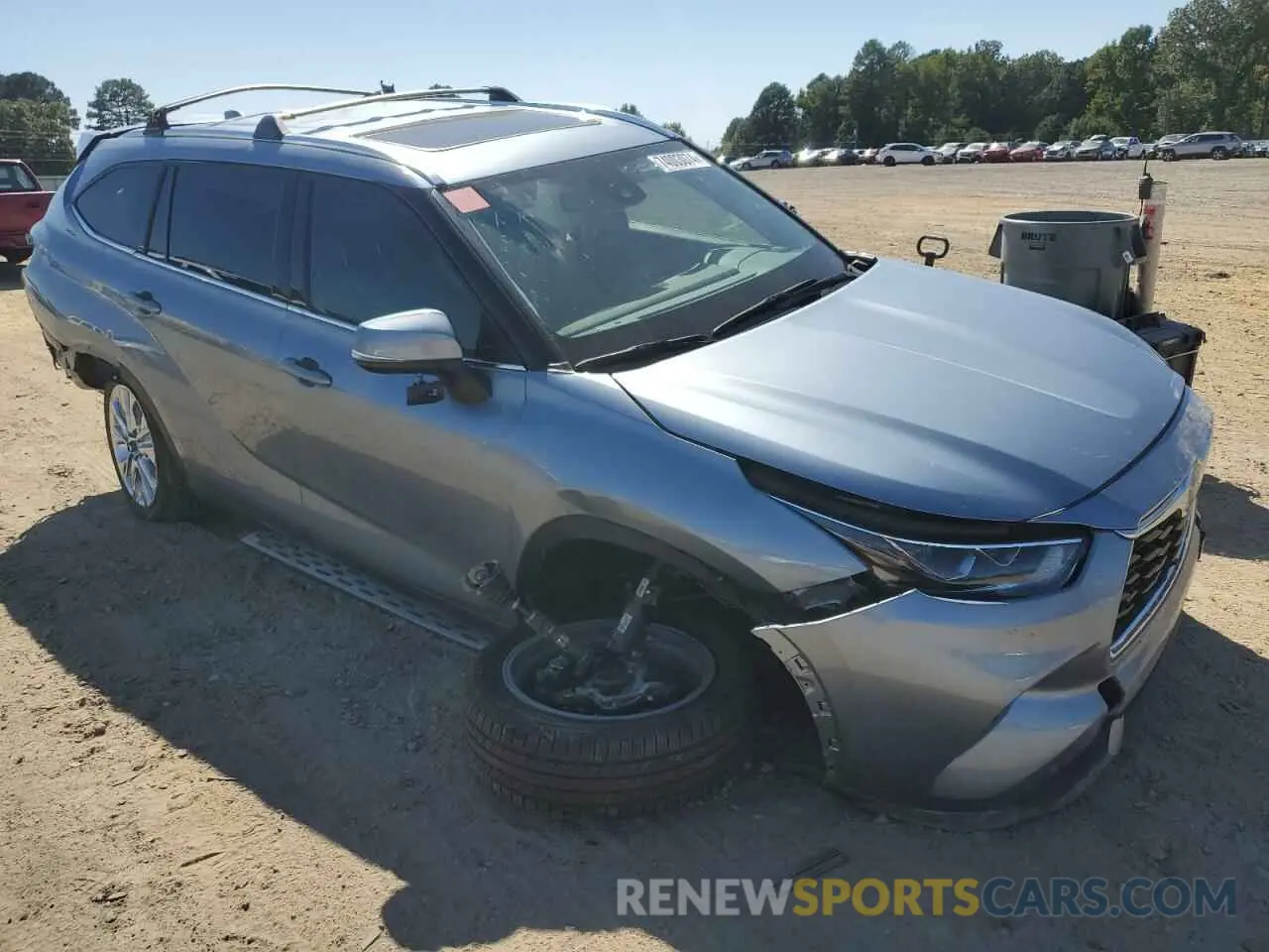 4 Фотография поврежденного автомобиля 5TDYARAH3NS014309 TOYOTA HIGHLANDER 2022