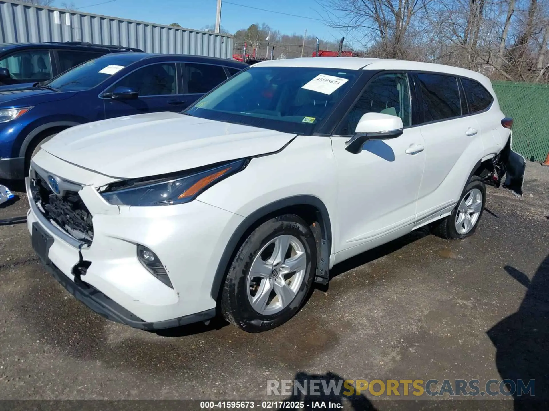 2 Фотография поврежденного автомобиля 5TDZARAH1NS016287 TOYOTA HIGHLANDER 2022