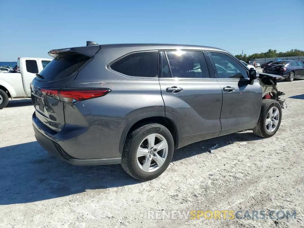 3 Фотография поврежденного автомобиля 5TDZZRAH1NS554156 TOYOTA HIGHLANDER 2022