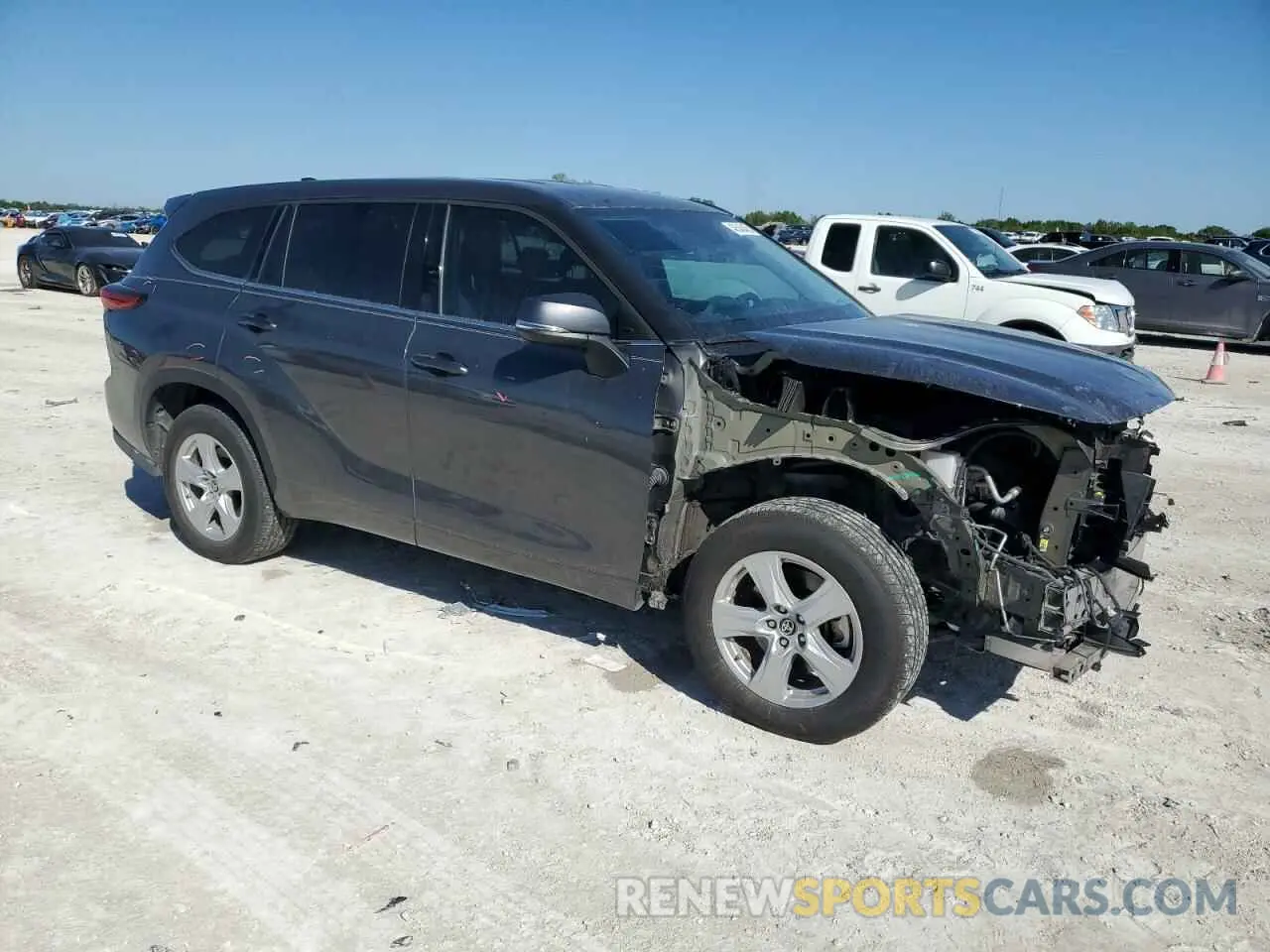 4 Фотография поврежденного автомобиля 5TDZZRAH1NS554156 TOYOTA HIGHLANDER 2022