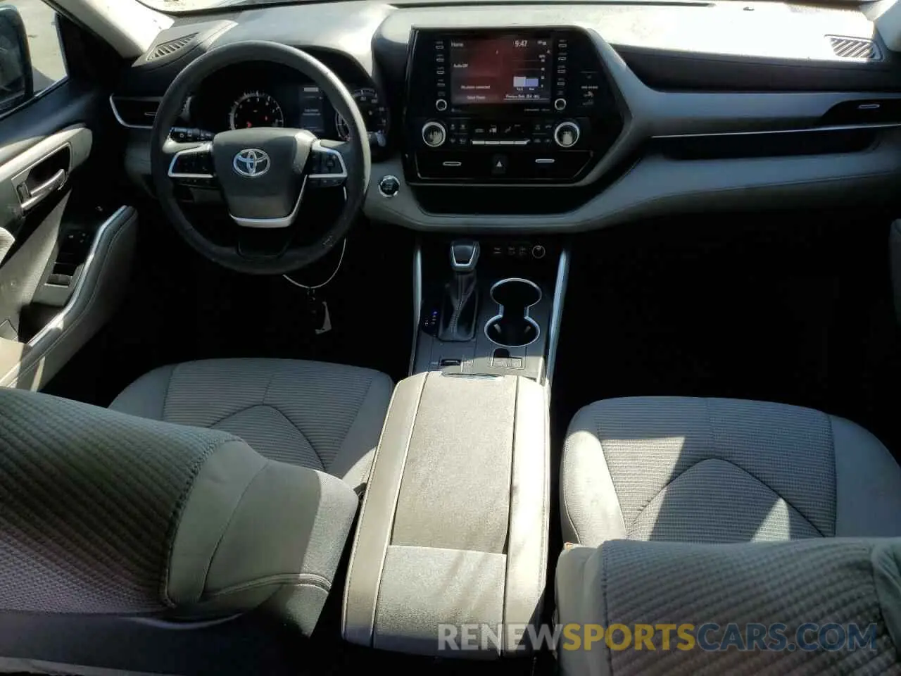 8 Фотография поврежденного автомобиля 5TDZZRAH1NS554156 TOYOTA HIGHLANDER 2022
