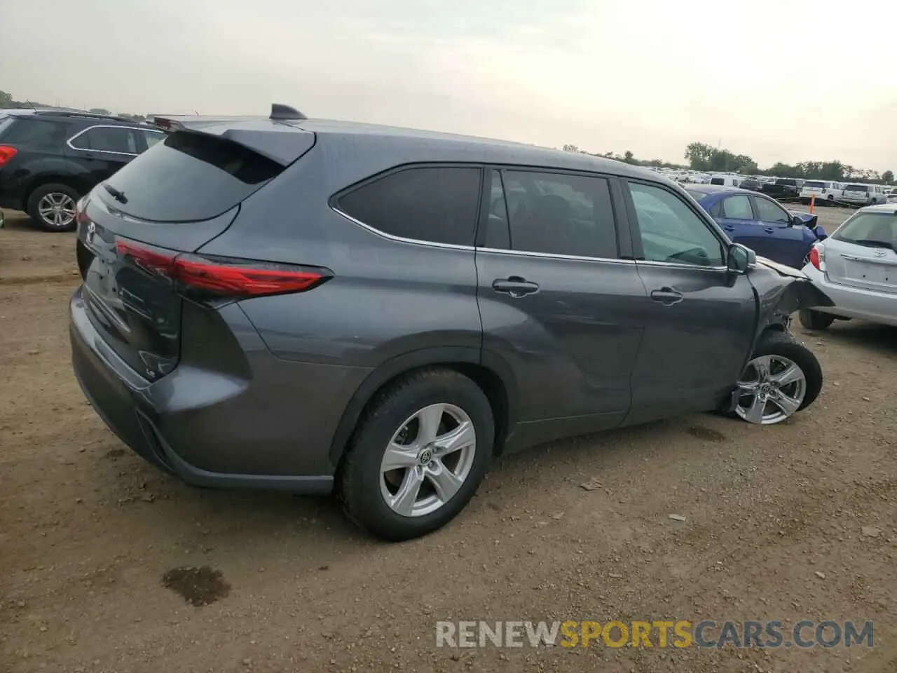 3 Фотография поврежденного автомобиля 5TDZZRAH2NS104175 TOYOTA HIGHLANDER 2022