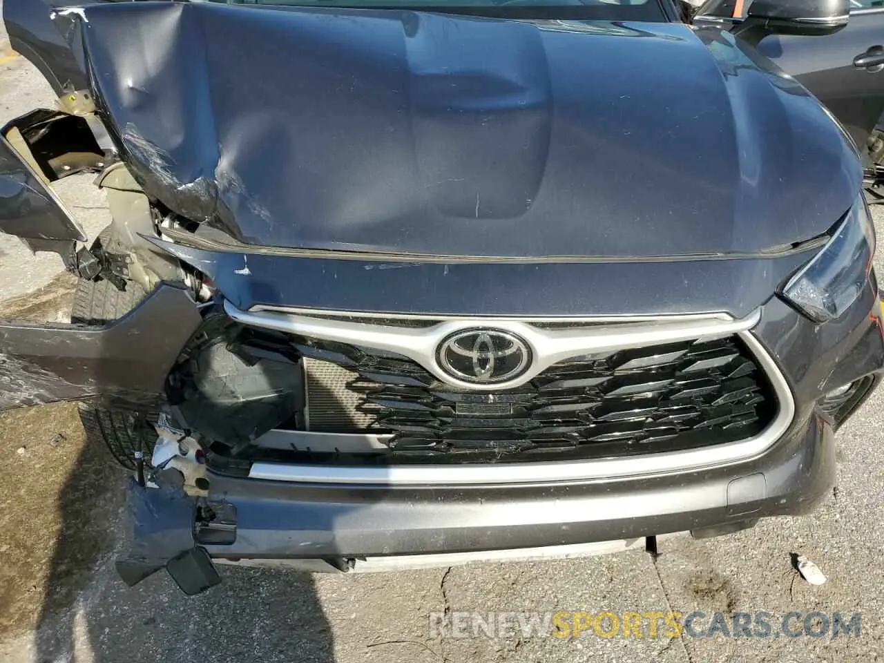 12 Photograph of a damaged car 5TDZZRAH3NS102886 TOYOTA HIGHLANDER 2022