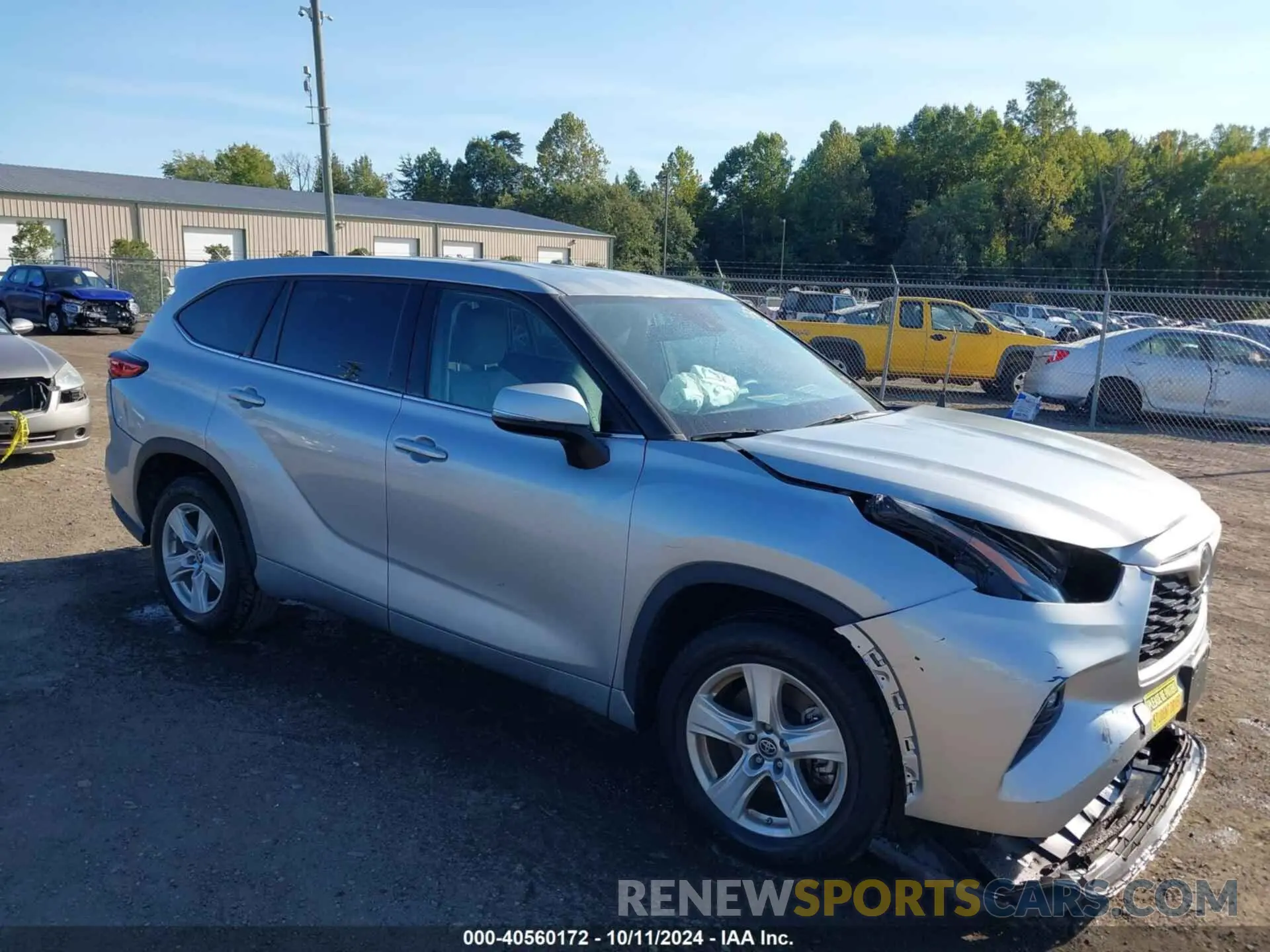 1 Photograph of a damaged car 5TDZZRAH7NS112031 TOYOTA HIGHLANDER 2022