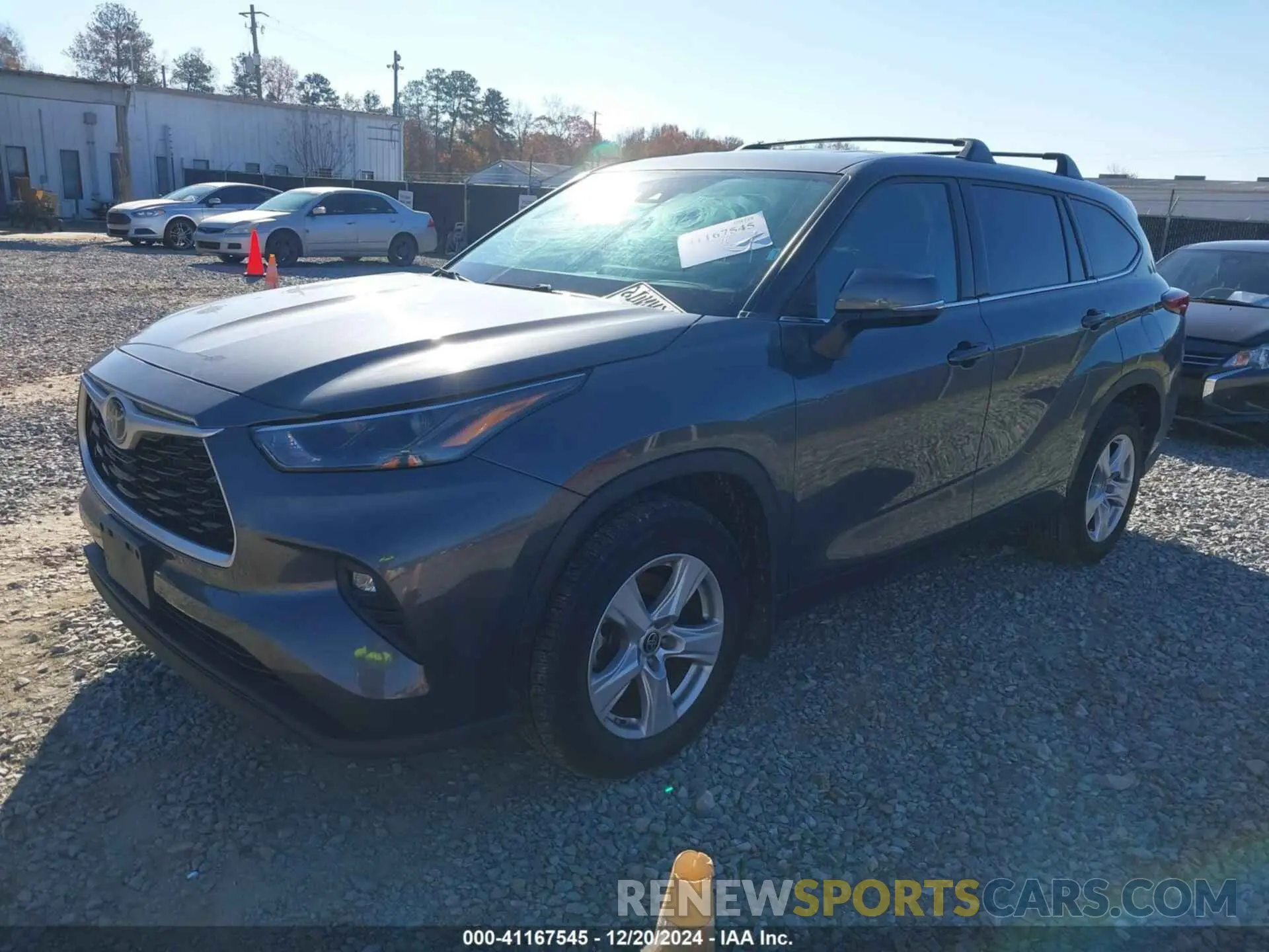 2 Photograph of a damaged car 5TDZZRAH7NS557191 TOYOTA HIGHLANDER 2022