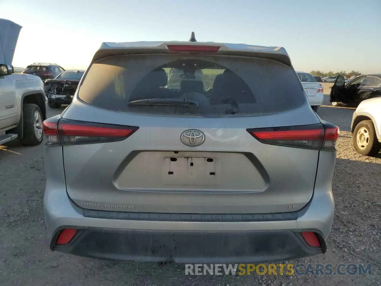 6 Photograph of a damaged car 5TDZZRAHXNS105459 TOYOTA HIGHLANDER 2022