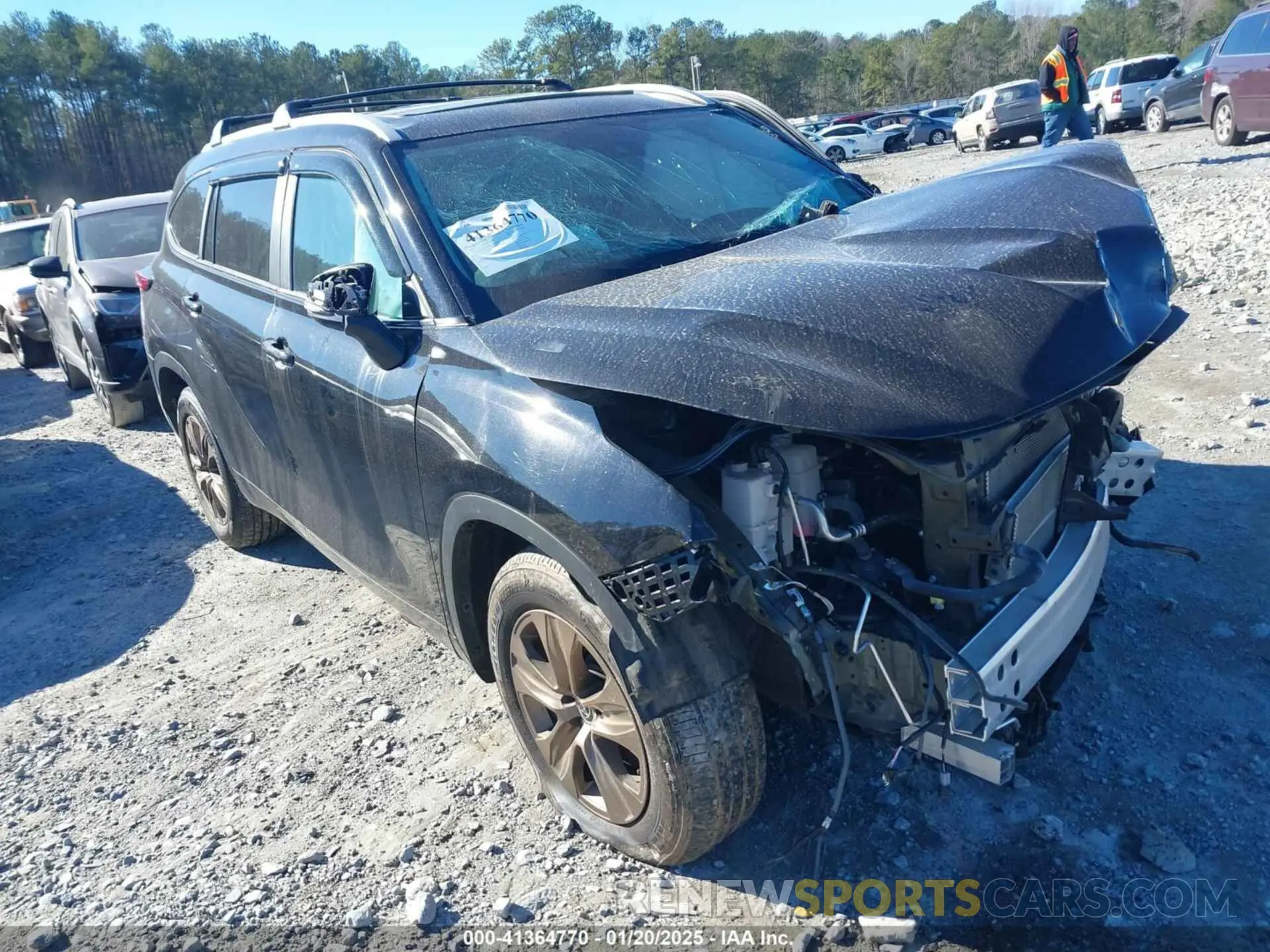 6 Photograph of a damaged car 5TDAARAH0PS524752 TOYOTA HIGHLANDER 2023