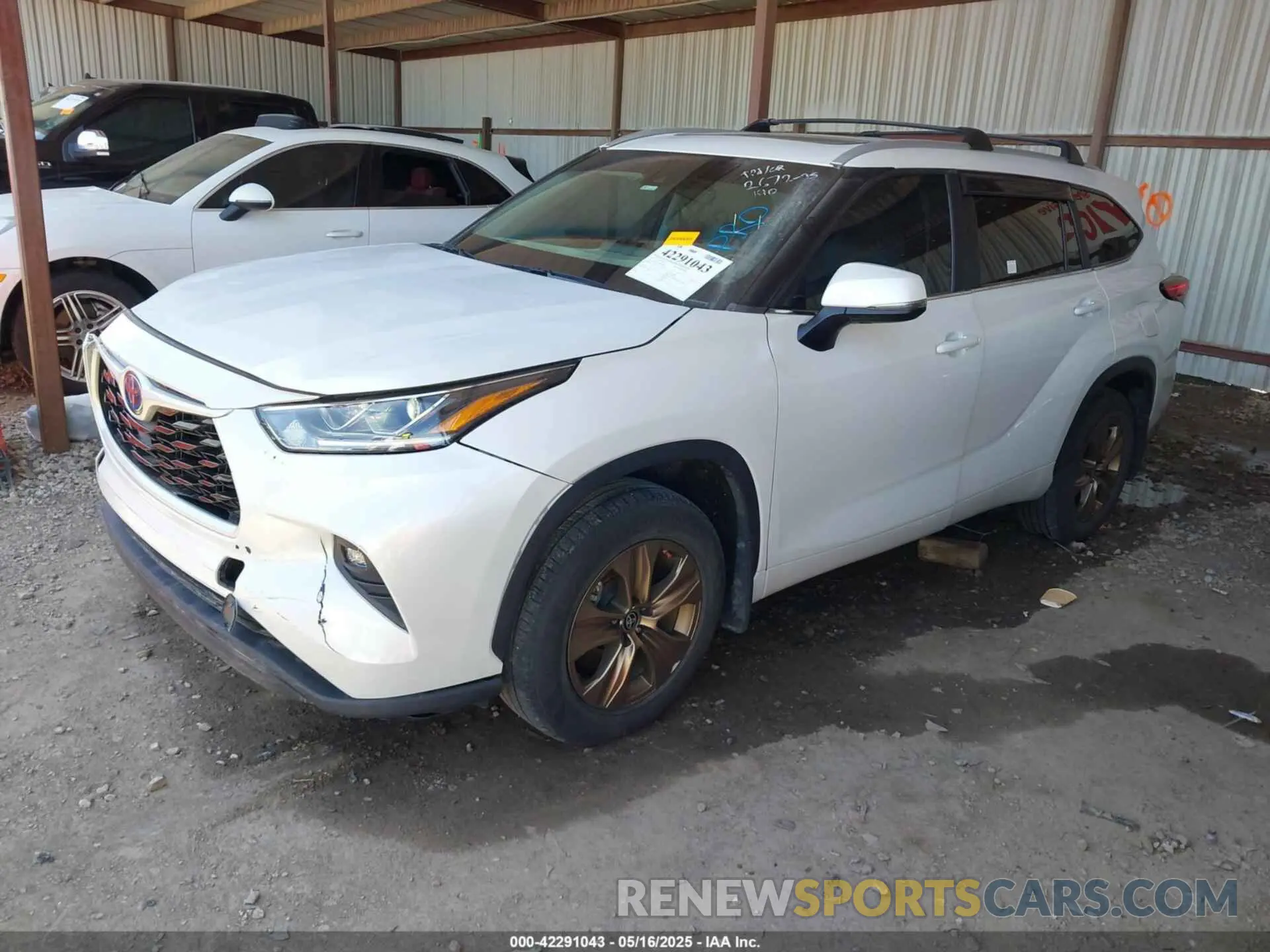 2 Фотография поврежденного автомобиля 5TDAARAH7PS017203 TOYOTA HIGHLANDER 2023
