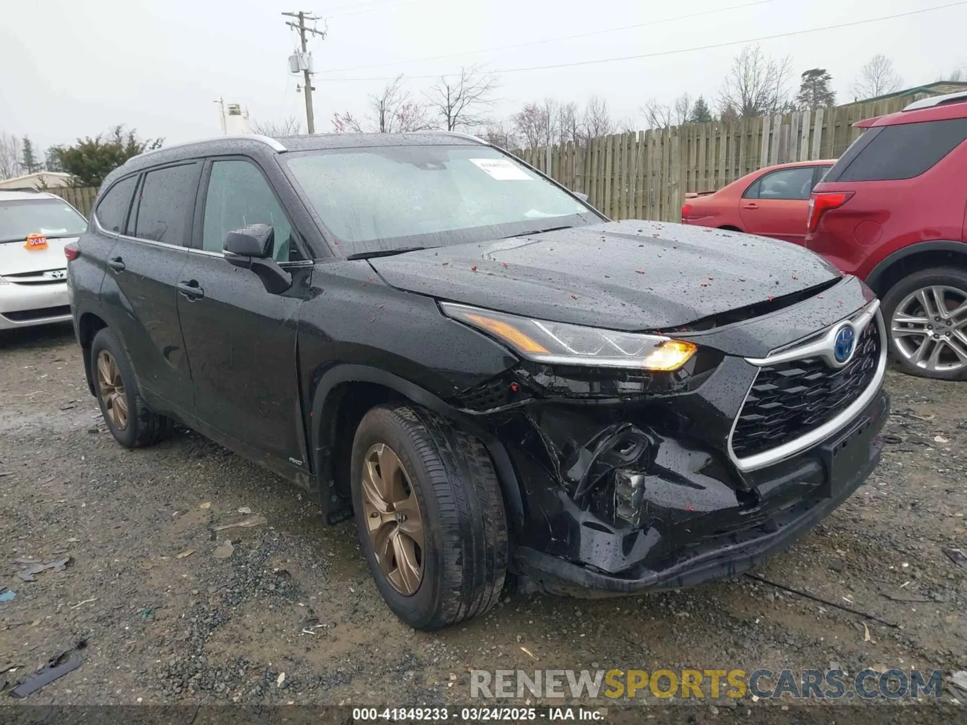 1 Photograph of a damaged car 5TDABRCH0PS564355 TOYOTA HIGHLANDER 2023