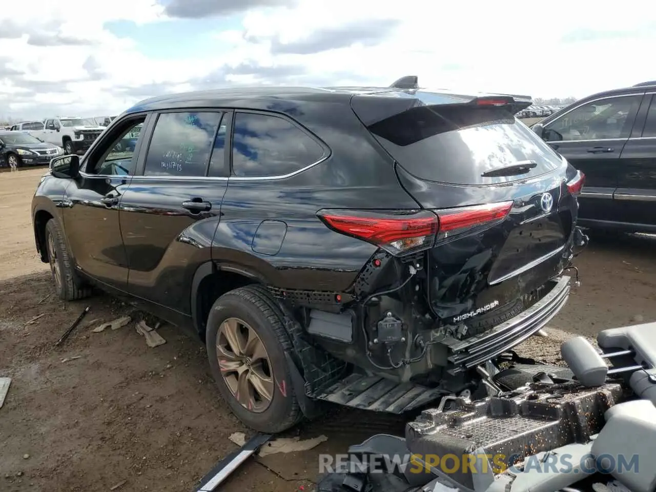 2 Photograph of a damaged car 5TDABRCH5PS119531 TOYOTA HIGHLANDER 2023