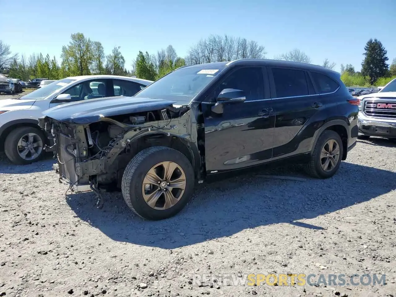 1 Photograph of a damaged car 5TDABRCH5PS602677 TOYOTA HIGHLANDER 2023