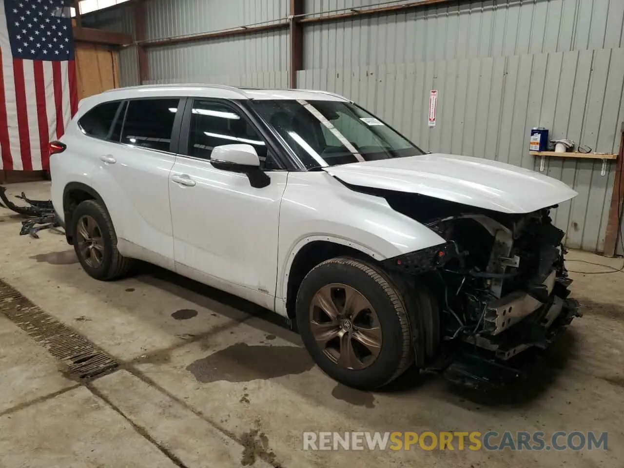 4 Фотография поврежденного автомобиля 5TDABRCH7PS586904 TOYOTA HIGHLANDER 2023