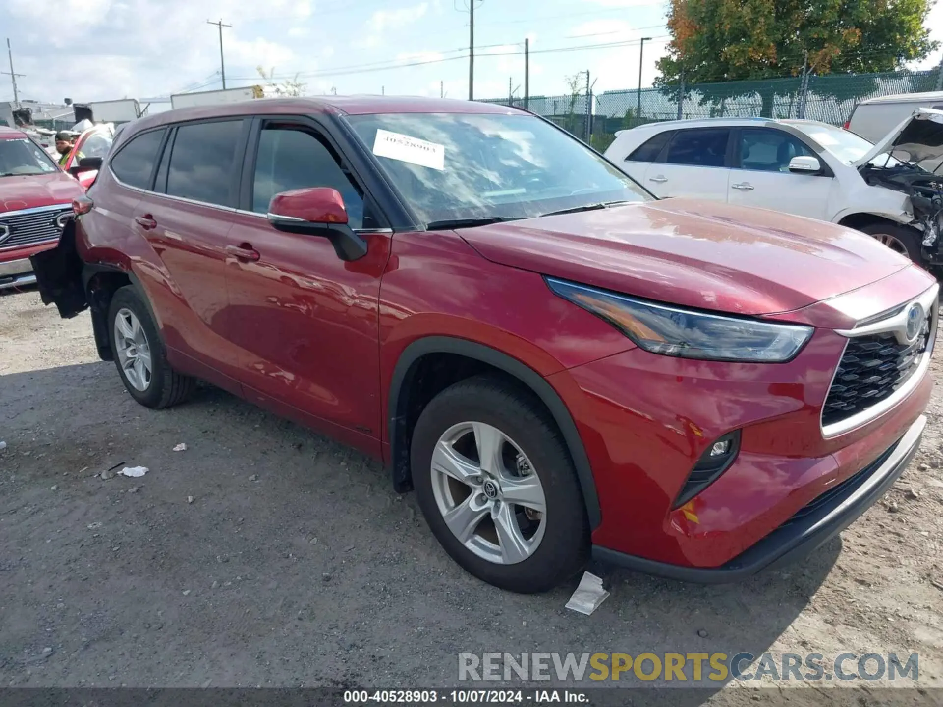 1 Фотография поврежденного автомобиля 5TDBBRCH5PS111465 TOYOTA HIGHLANDER 2023