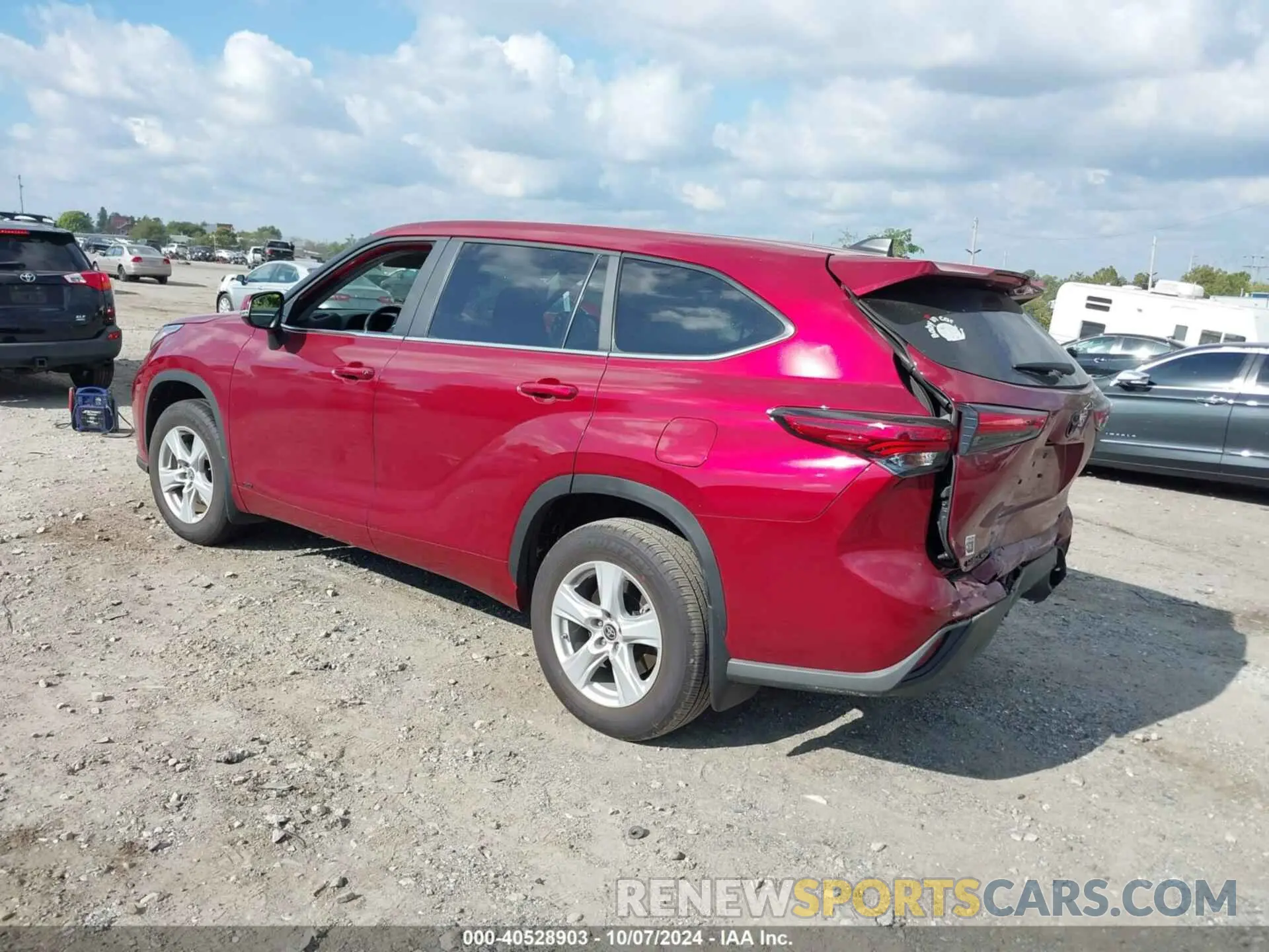 3 Фотография поврежденного автомобиля 5TDBBRCH5PS111465 TOYOTA HIGHLANDER 2023