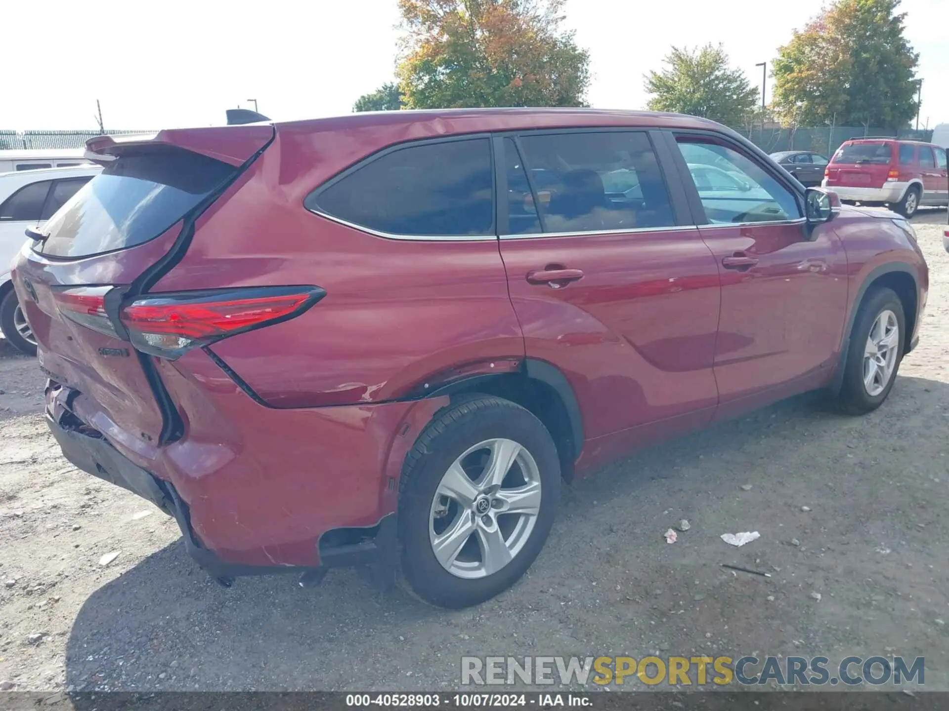 4 Фотография поврежденного автомобиля 5TDBBRCH5PS111465 TOYOTA HIGHLANDER 2023