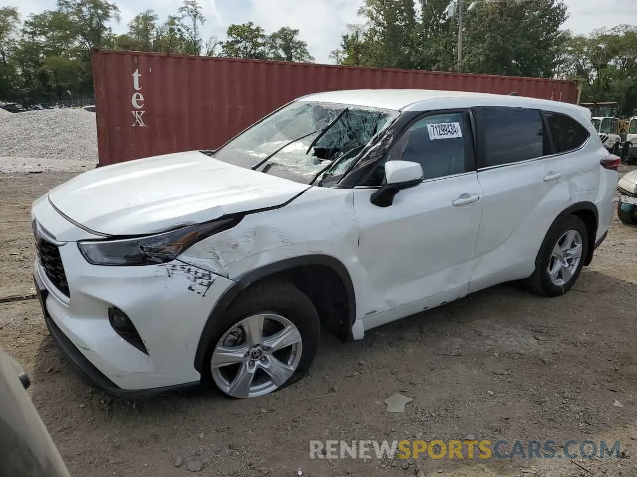 1 Photograph of a damaged car 5TDBBRCH9PS564424 TOYOTA HIGHLANDER 2023