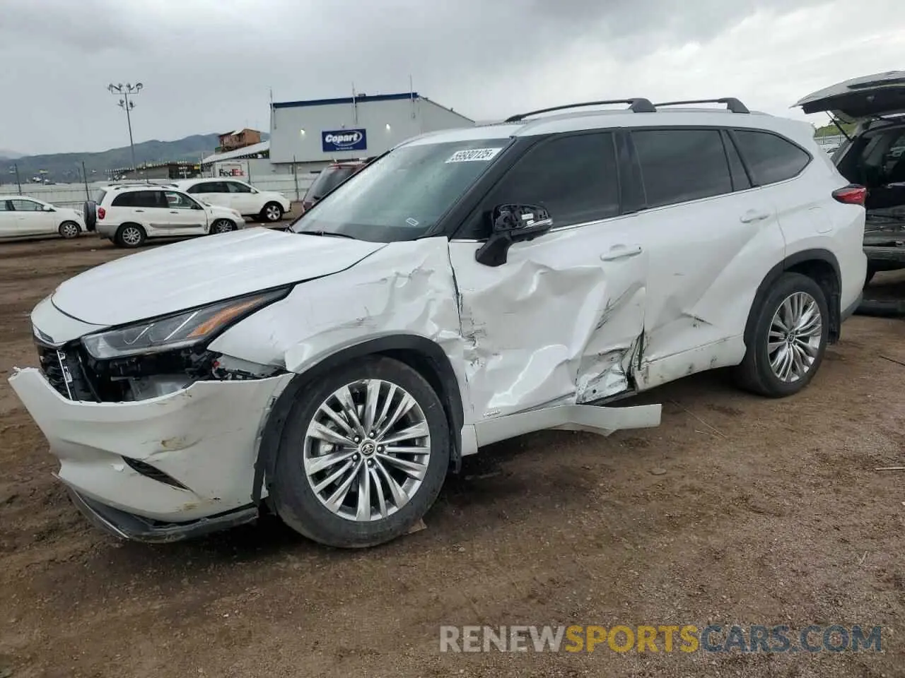 1 Photograph of a damaged car 5TDEBRCH6PS127364 TOYOTA HIGHLANDER 2023