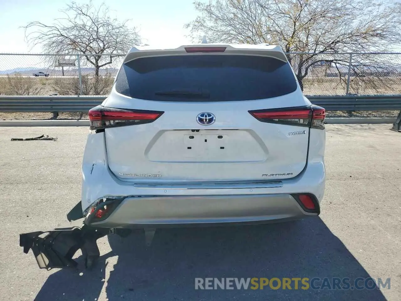 6 Photograph of a damaged car 5TDEBRCHXPS109465 TOYOTA HIGHLANDER 2023