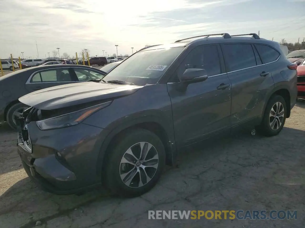 1 Photograph of a damaged car 5TDKARAH1PS517488 TOYOTA HIGHLANDER 2023