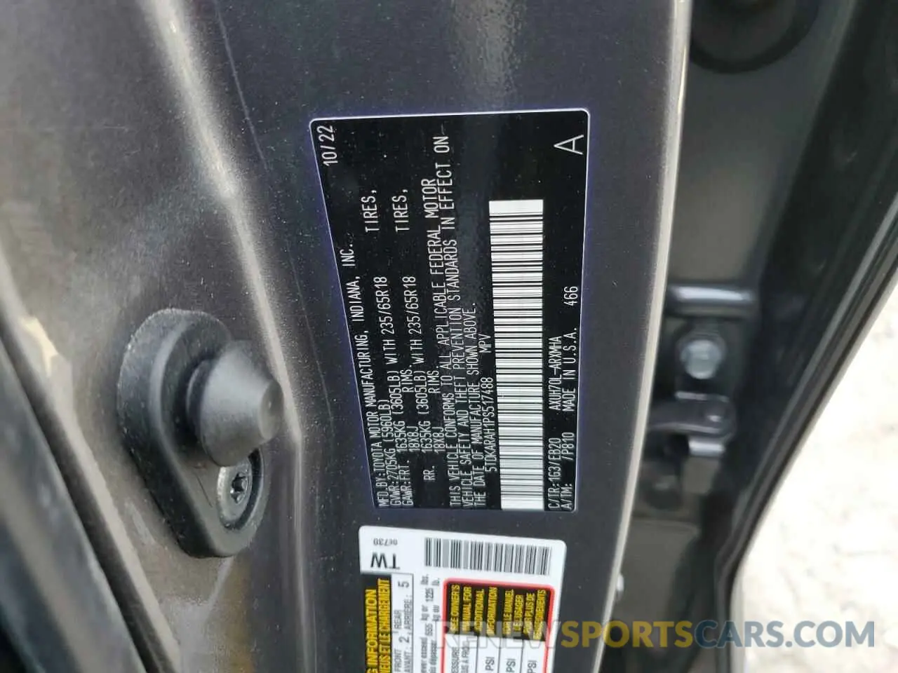 15 Photograph of a damaged car 5TDKARAH1PS517488 TOYOTA HIGHLANDER 2023