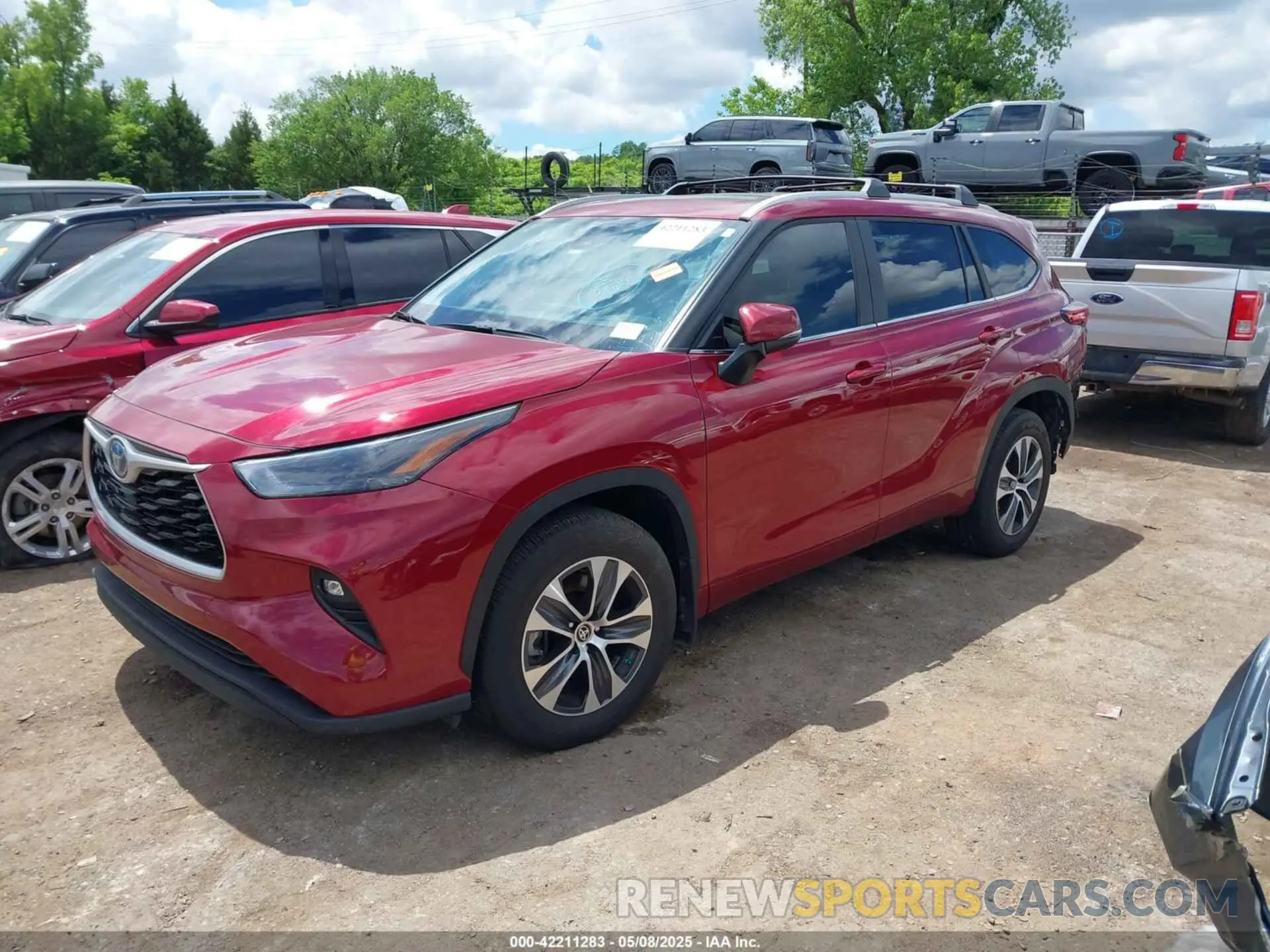 2 Фотография поврежденного автомобиля 5TDKARAH9PS520655 TOYOTA HIGHLANDER 2023