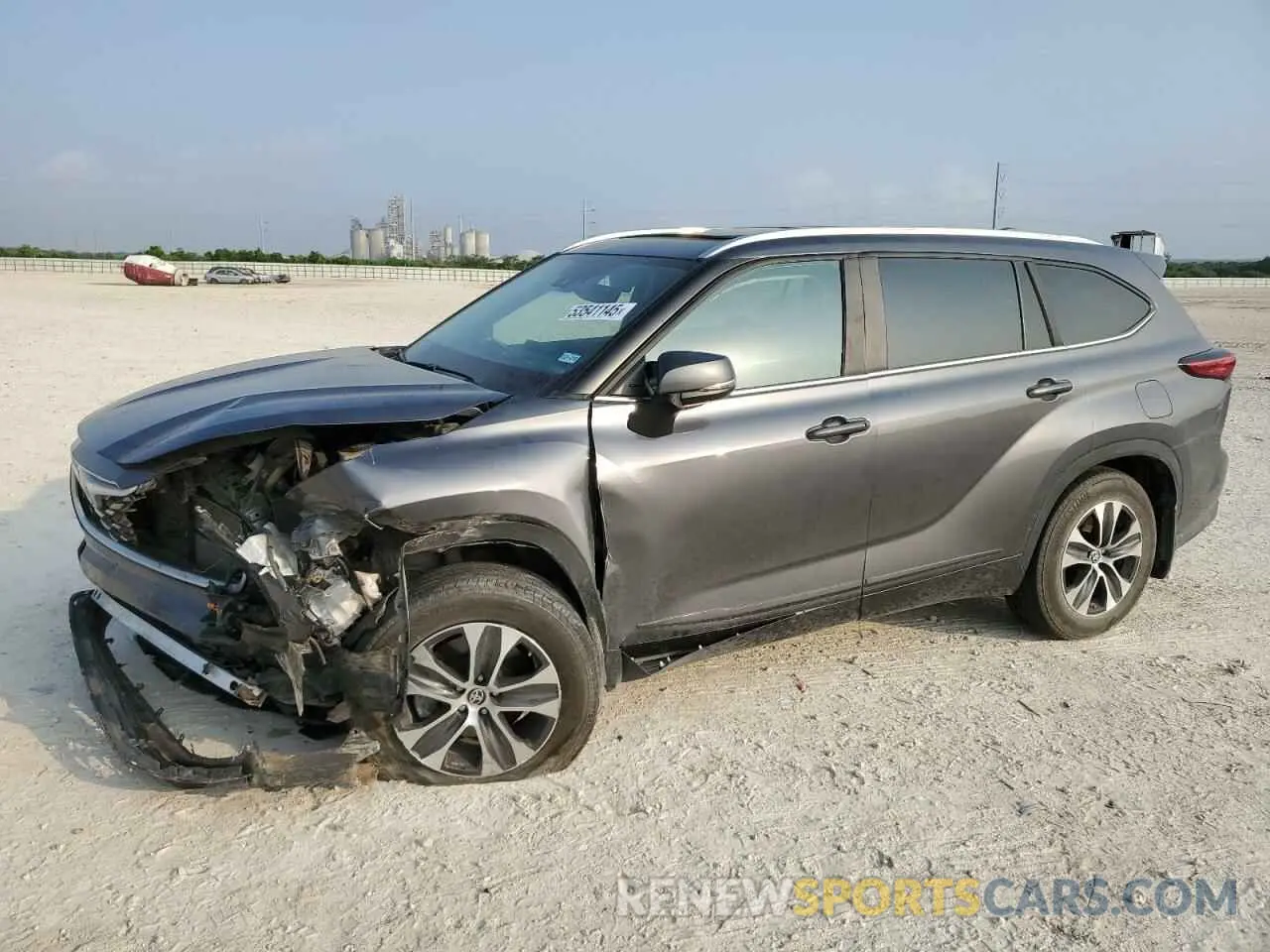 1 Photograph of a damaged car 5TDKARAHXPS018902 TOYOTA HIGHLANDER 2023