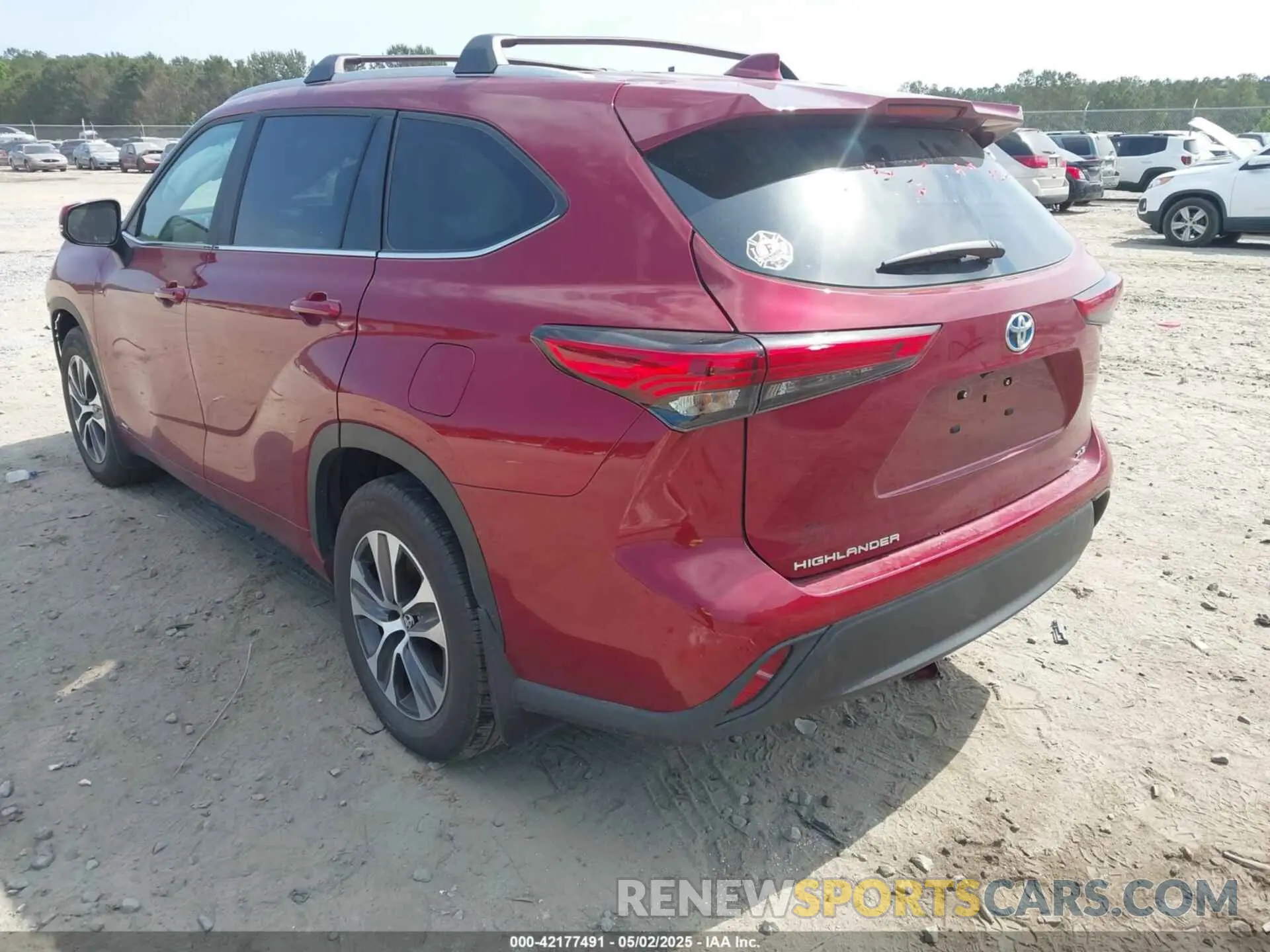 3 Фотография поврежденного автомобиля 5TDKBRCH1PS599281 TOYOTA HIGHLANDER 2023