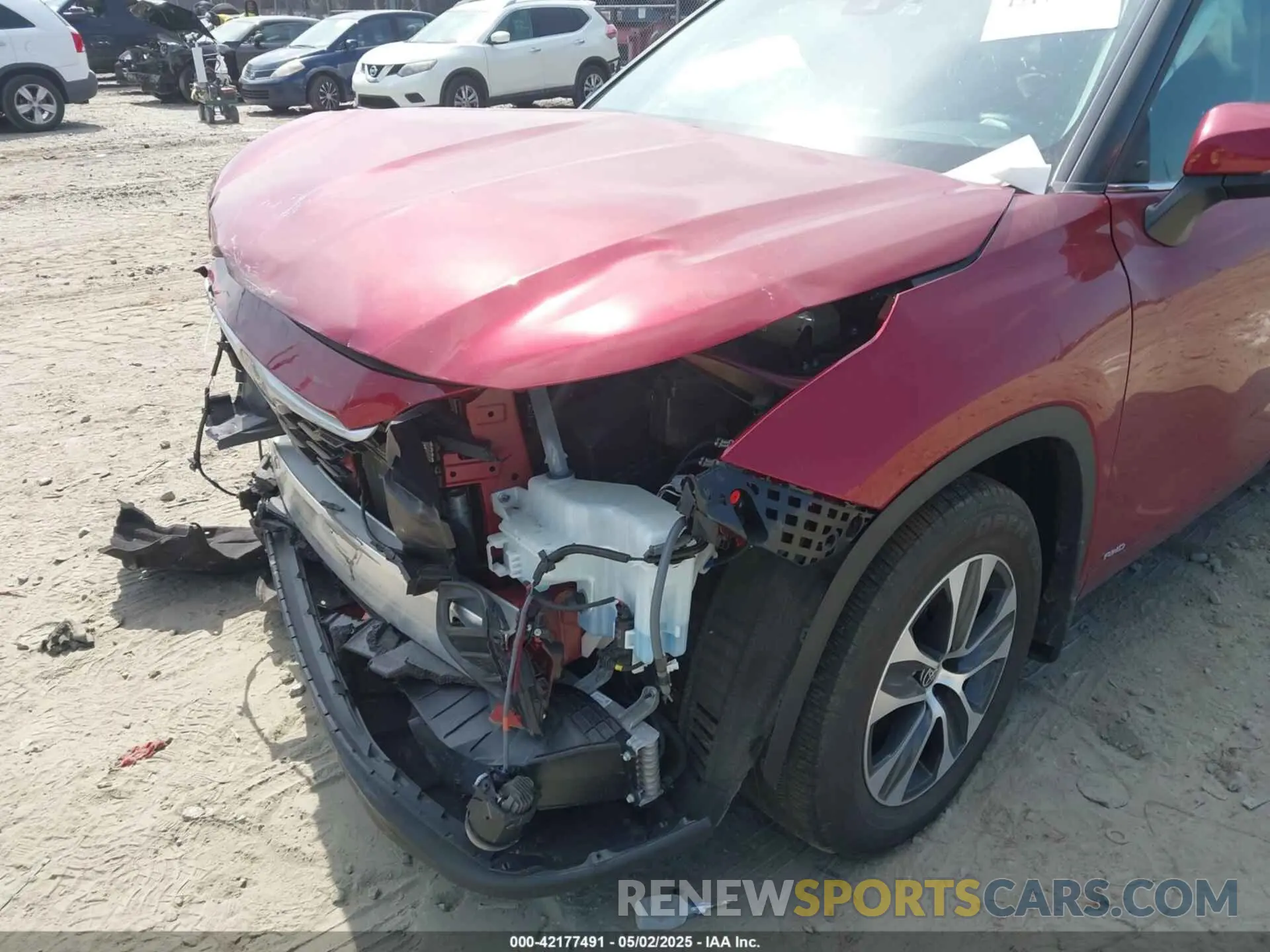 6 Фотография поврежденного автомобиля 5TDKBRCH1PS599281 TOYOTA HIGHLANDER 2023