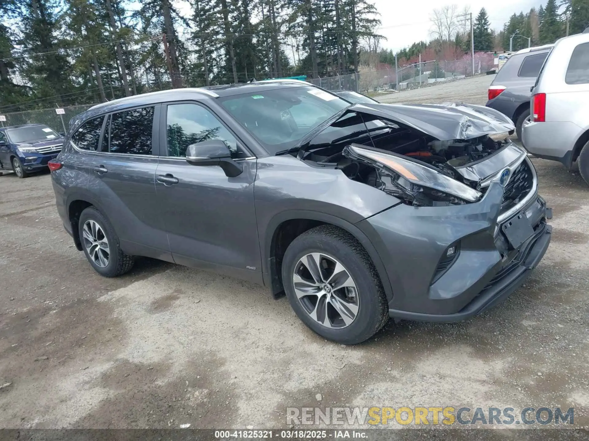 1 Фотография поврежденного автомобиля 5TDKBRCH2PS122939 TOYOTA HIGHLANDER 2023