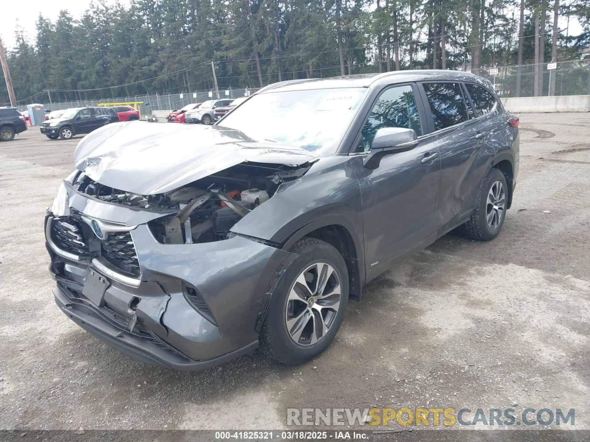 2 Фотография поврежденного автомобиля 5TDKBRCH2PS122939 TOYOTA HIGHLANDER 2023