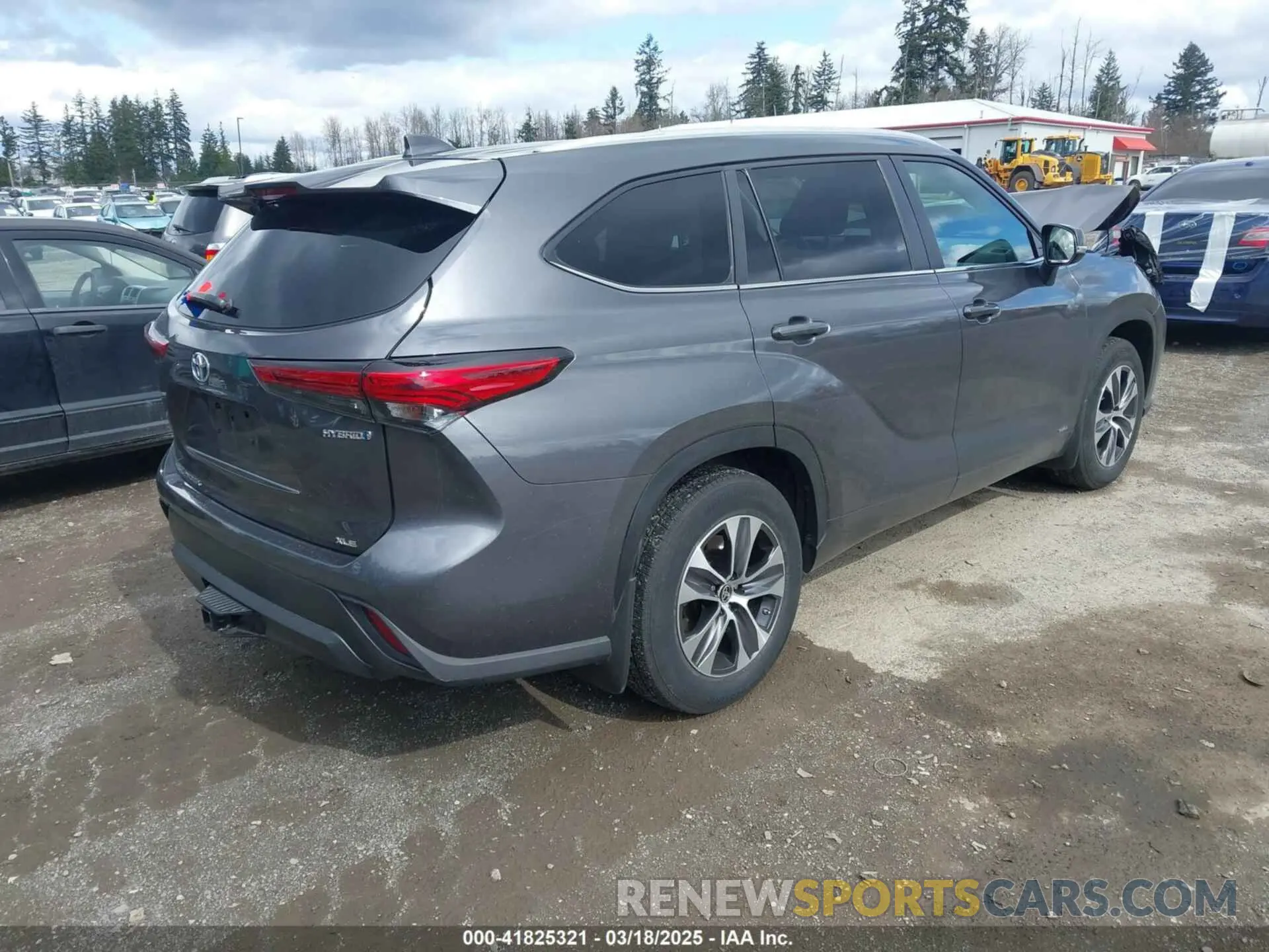 4 Фотография поврежденного автомобиля 5TDKBRCH2PS122939 TOYOTA HIGHLANDER 2023