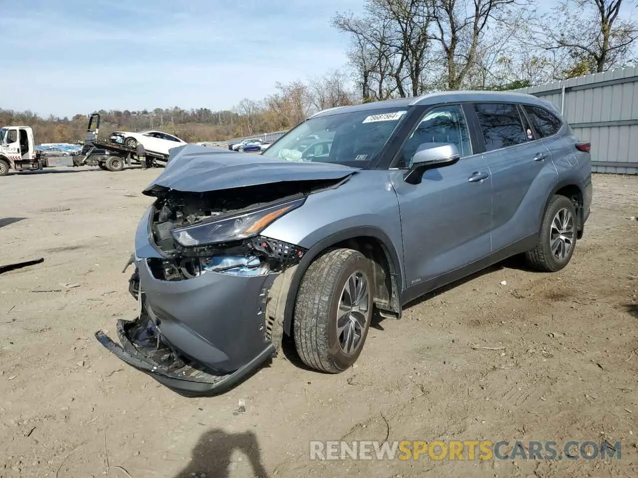 1 Фотография поврежденного автомобиля 5TDKBRCH3PS580649 TOYOTA HIGHLANDER 2023