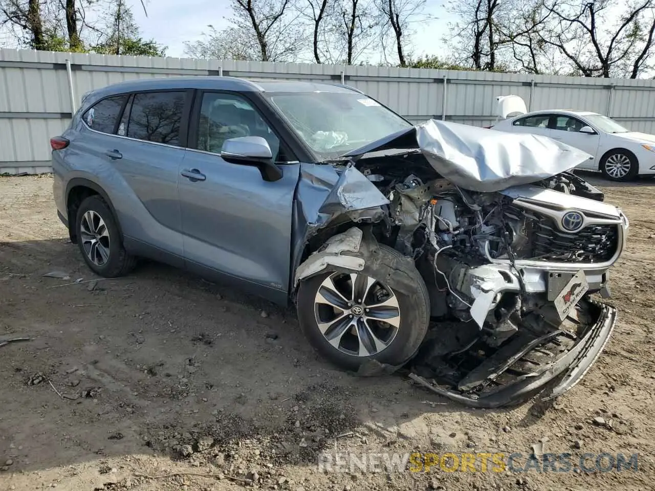 4 Фотография поврежденного автомобиля 5TDKBRCH3PS580649 TOYOTA HIGHLANDER 2023