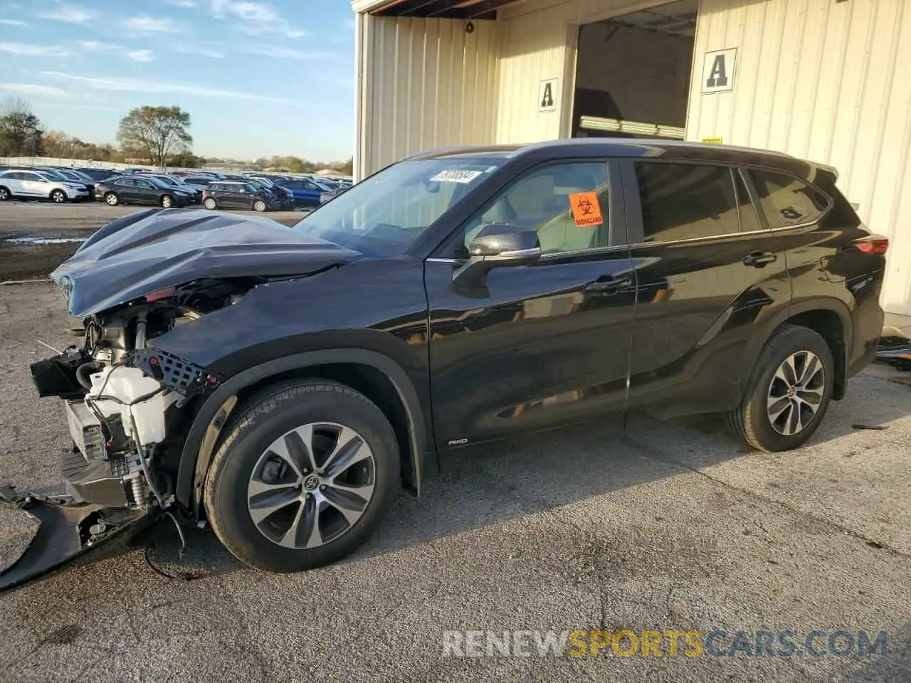 1 Photograph of a damaged car 5TDKBRCH5PS594214 TOYOTA HIGHLANDER 2023